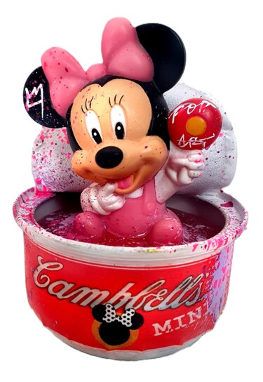 제목이 "minnie mouse pop ar…"인 조형물 Pvettese로, 원작, 페인트 스프레이