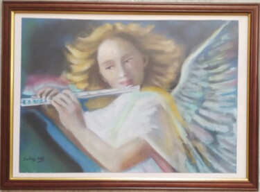 "Suono d'angelo" başlıklı Tablo Daniela Maielli tarafından, Orijinal sanat, Pastel Cam üzerine monte edilmiş