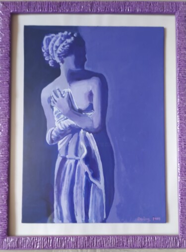 Painting titled "Venere italica" by Daniela Maielli, Original Artwork, Pastel Mounted on Wood Panel