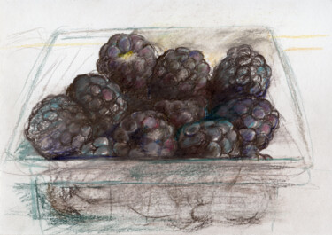 blackberries from Products series Tekening getiteld "blackberries from…" door Alexander Pogorzhelsky, Origineel Kunstwerk, Potlood