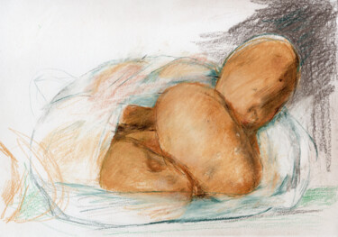 Potatoes (patate) from Products series Σχέδιο με τίτλο "Potatoes (patate) f…" από Alexander Pogorzhelsky, Αυθεντικά έργα τέχνης, Μολύβι