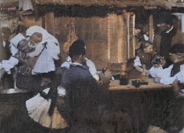 "At the Table" başlıklı Dijital Sanat Russell Newell tarafından, Orijinal sanat, 2D Dijital Çalışma