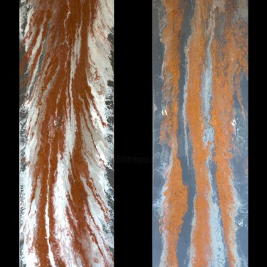 Sillage diptych RESIN 제목이 "Sillage diptych RES…"인 미술작품 Kseniia Turik로, 원작, 아크릴 나무 들것 프레임에 장착됨
