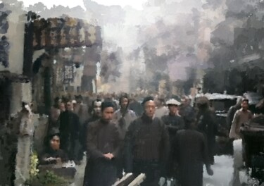 "Asian Street" başlıklı Dijital Sanat Russell Newell tarafından, Orijinal sanat, 2D Dijital Çalışma