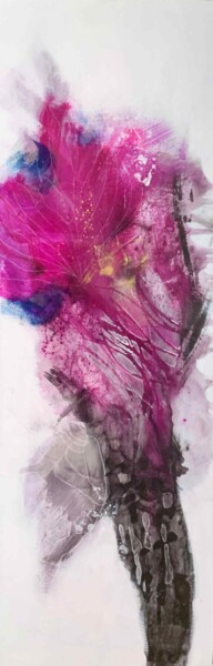 Painting titled "Blossom II" by Anik Lapointe, Original Artwork, Acrylic Mounted on Wood Stretcher frame