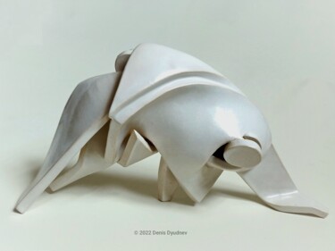Scultura intitolato "Борьба" da Denis Dudnev, Opera d'arte originale, Ceramica