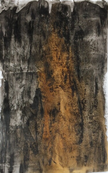 Printmaking titled "noir coloré2" by Philippe Louis Brognon, Original Artwork, Monotype