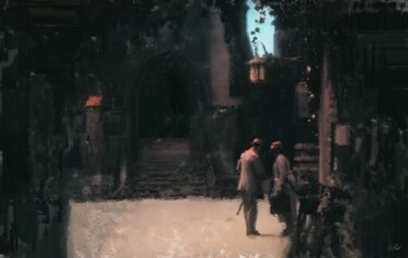 Digital Arts titled "The Meeting" by Russell Newell, Original Artwork, 2D Digital Work