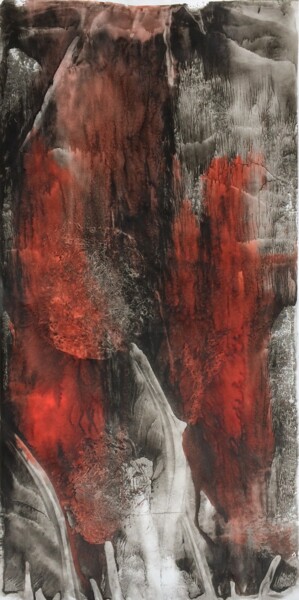 Prenten & gravures getiteld "noir végétal2" door Philippe Louis Brognon, Origineel Kunstwerk, Monotype