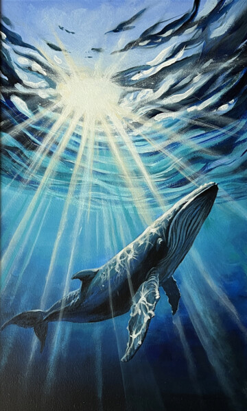 The Whale 绘画 标题为“The Whale” 由Andrii Skoryi (LERAN), 原创艺术品, 丙烯