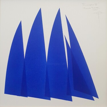 Schilderij getiteld "" Riviera III "" door Thomas Turner, Origineel Kunstwerk, Acryl Gemonteerd op Houten paneel