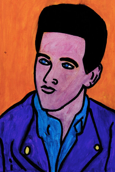 Peinture intitulée "rocker1" par José Espiguinha, Œuvre d'art originale, Gouache