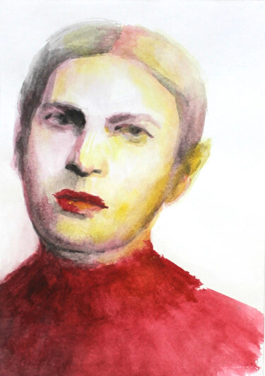 "Portrait 04" başlıklı Resim Natalia Erkovich tarafından, Orijinal sanat, Guaş boya