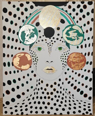 Stardust Oracle "Stardust Oracle" başlıklı Tablo Petra Nikita Pavlovičová tarafından, Orijinal sanat, Mürekkep Ahşap Sedye çerçevesi üzerine…