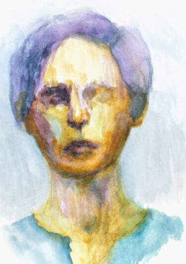 图画 标题为“Portrait 07” 由Natalia Erkovich, 原创艺术品, 水粉