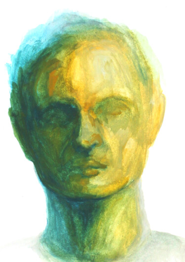 "Portrait 08" başlıklı Resim Natalia Erkovich tarafından, Orijinal sanat, Guaş boya