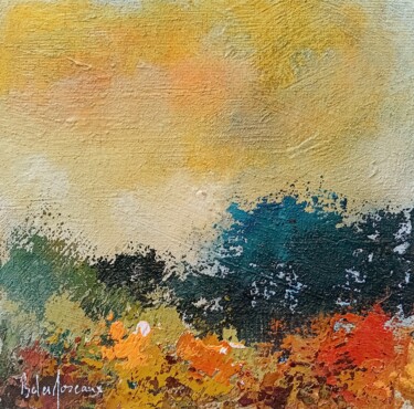 绘画 标题为“Paysage Imaginaire…” 由Bernard Des Roseaux, 原创艺术品, 油 安装在木板上