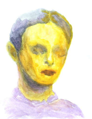 "Portrait 09" başlıklı Resim Natalia Erkovich tarafından, Orijinal sanat, Guaş boya