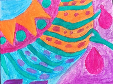Painting titled "Colorful" by Alexandra Corina Irimia, Original Artwork, Acrylic