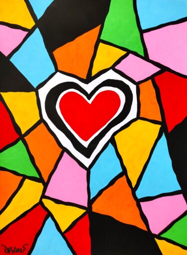 Peinture intitulée "P.S I love you" par Dr. Love, Œuvre d'art originale, Acrylique
