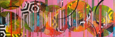 제목이 "Quiet times"인 미술작품 Christelle Riffet (Céhère)로, 원작, 아크릴 나무 들것 프레임에 장착됨