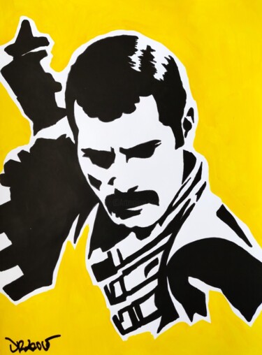 Freddie Mercury by Dr. Love Pittura intitolato "Freddie Mercury by…" da Dr. Love, Opera d'arte originale, Acrilico