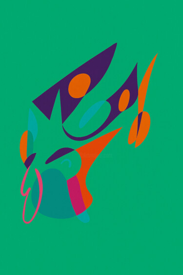 Éclats Fluides 数字艺术 标题为“Éclats Fluides” 由Yahya Ahssaini, 原创艺术品, 数字油画