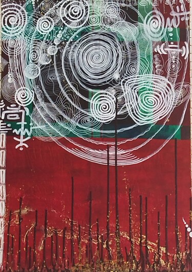 "WanaKaéra" başlıklı Tablo Art'Ryell tarafından, Orijinal sanat, Akrilik Ahşap Sedye çerçevesi üzerine monte edilmiş