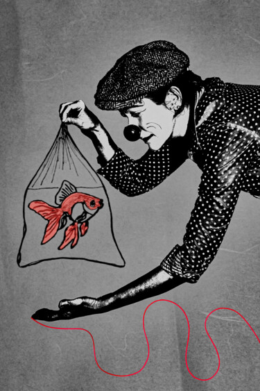 Fotografia intitulada "Instant suspendu" por Dona Kea, Obras de arte originais, Fotografia Manipulada Montado em Metal