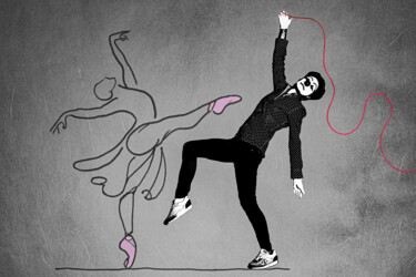 摄影 标题为“Grâce invisible” 由Dona Kea, 原创艺术品, 操纵摄影 安装在金属上