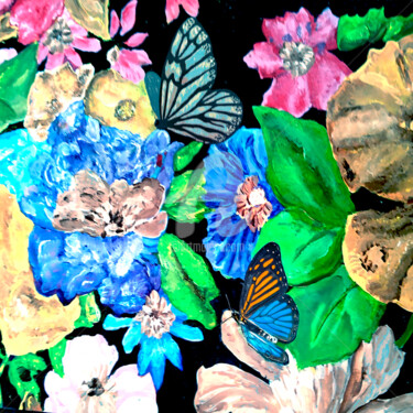 数字艺术 标题为“CANTAN LAS MARIPOSAS” 由Susan Wildner, 原创艺术品, 数字油画