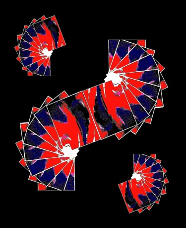 Spiral Cards 1d4 Fotografía titulada "Spiral Cards 1d4" por Ken Lerner, Obra de arte original, Fotografía digital
