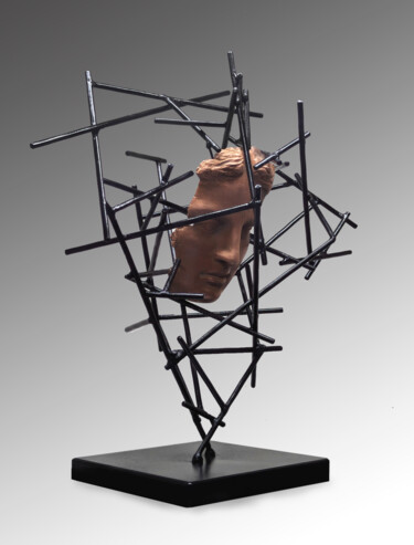 Γλυπτική με τίτλο "Structure 4" από Roman Rabyk, Αυθεντικά έργα τέχνης, Μέταλλα