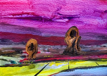 Pittura intitolato "Milena's Clam farm" da Milto Sideris, Opera d'arte originale, Acrilico