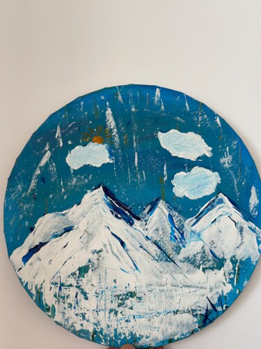 Peinture intitulée "The Call of Infinity" par Vasilena Ilieva, Œuvre d'art originale, Acrylique