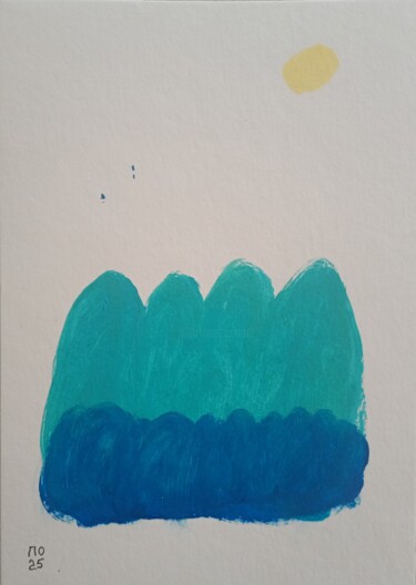 Schilderij getiteld "Sea paysage" door Pavlo Ponomarenko, Origineel Kunstwerk, Acryl