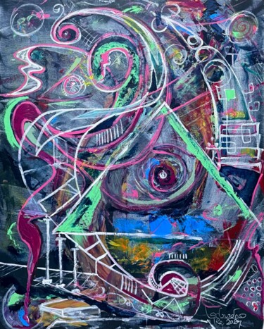 Soul Geometry II "Soul Geometry II" başlıklı Tablo Condrache tarafından, Orijinal sanat, Akrilik Ahşap Sedye çerçevesi üzerine monte edilmiş