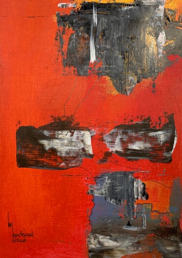 ""Rosso e nero"" başlıklı Tablo Rafael Lopez-Dieguez G tarafından, Orijinal sanat, Akrilik