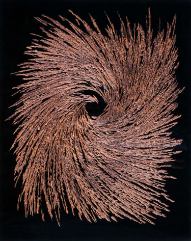 Pittura intitolato "WAVE/WELLE 9359" da Volker W. Hamann, Opera d'arte originale, pigmenti Montato su Alluminio
