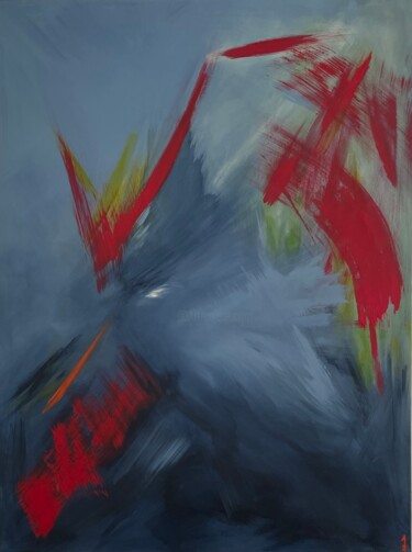 L'invisible en couleurs n°3 绘画 标题为“L'invisible en coul…” 由Audrey Steiner, 原创艺术品, 丙烯 安装在木质担架架上