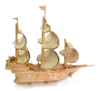 Caravel of Shadows and Light Diseño titulada "Caravel of Shadows…" por Anatolii Zhamoido, Obra de arte original, Joyas