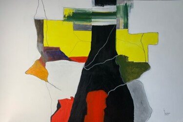 Malerei mit dem Titel ""encaje colorista"" von Rafael Lopez-Dieguez G, Original-Kunstwerk, Acryl Auf Keilrahmen aus Holz mon…