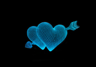 "Cyber Love" başlıklı Fotoğraf Cecile Ducrot tarafından, Orijinal sanat, Fotoşopsuz fotoğraf