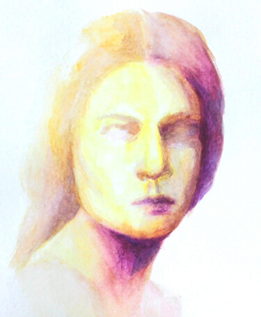 "Portrait 18" başlıklı Resim Natalia Erkovich tarafından, Orijinal sanat, Guaş boya