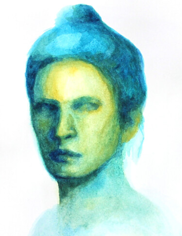 Portrait 19 "Portrait 19" başlıklı Resim Natalia Erkovich tarafından, Orijinal sanat, Guaş boya
