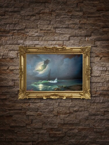 Whisper Before the Storm 绘画 标题为“Whisper Before the…” 由Lara Wasiljewa, 原创艺术品, 油 安装在木质担架架上