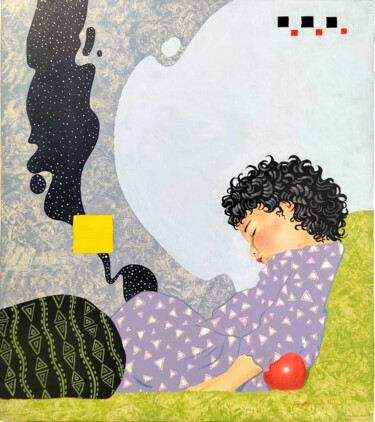 Painting titled "Sogni innocenti" by Gio Mondelli, Original Artwork, Acrylic