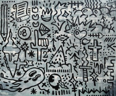 "Ghost" başlıklı Tablo Alexis Bernardi tarafından, Orijinal sanat, Akrilik Ahşap Sedye çerçevesi üzerine monte edilmiş