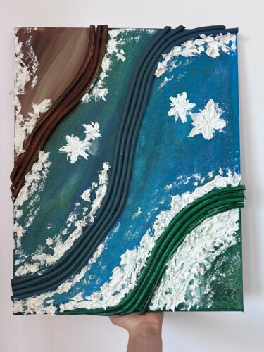 绘画 标题为“River of Seasons” 由Vasilena Ilieva, 原创艺术品, 丙烯