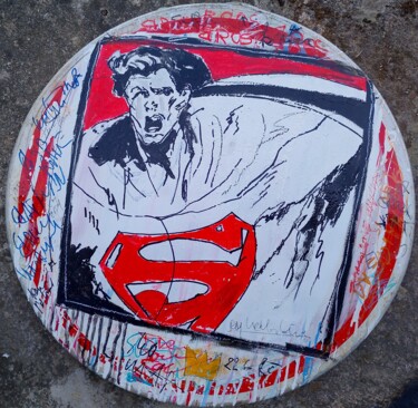 "Superman Is dead" başlıklı Tablo Hector O'Kanin tarafından, Orijinal sanat, Akrilik